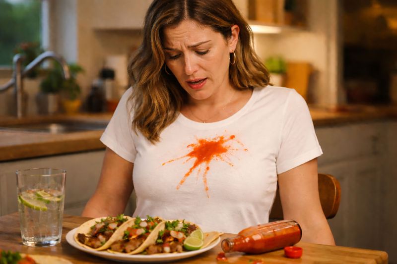 Skipping the Napkin and Using Clothing Instead