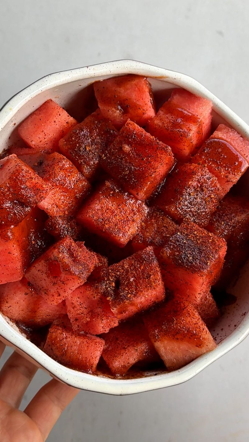 Watermelon with Tajin and Chili Lime
