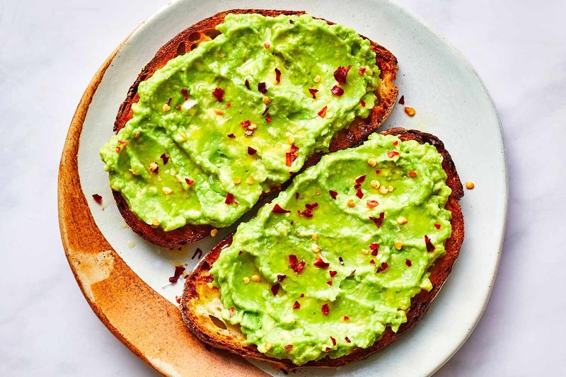 Avocado Toast on Whole Grain Bread