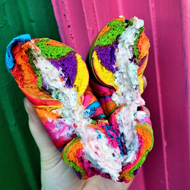 Rainbow Bagels