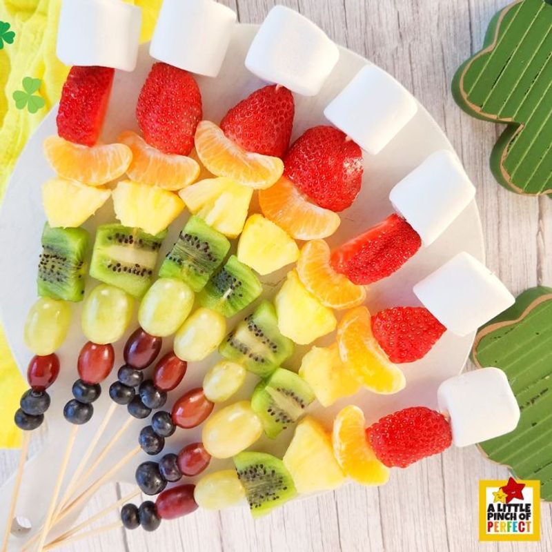 Fruit Kabob Rainbows