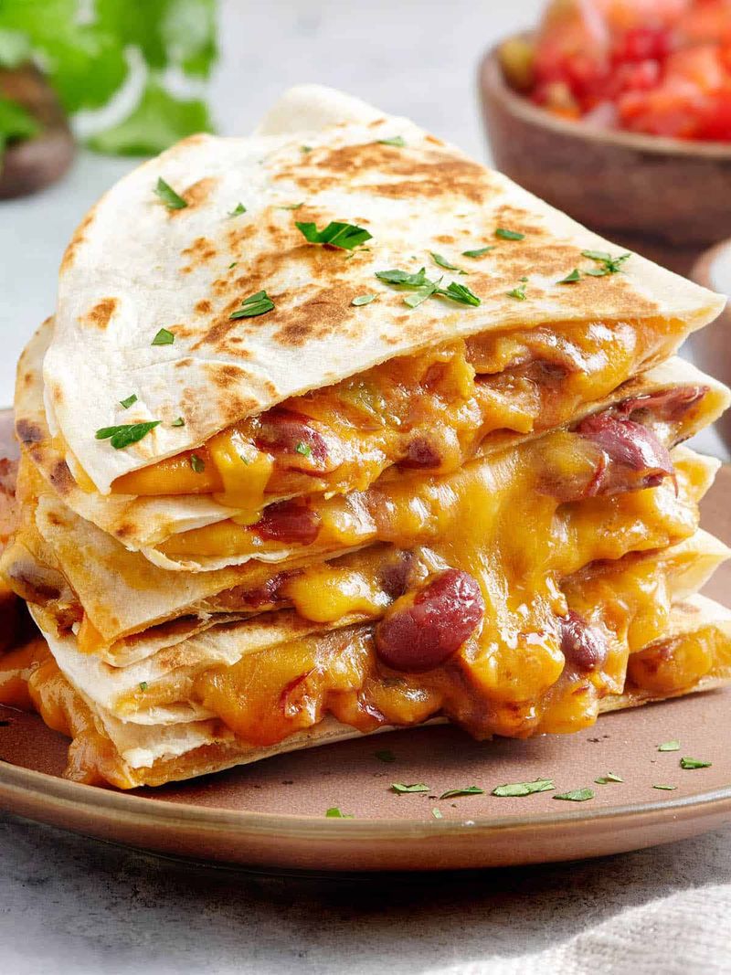 Bean and Cheese Quesadillas