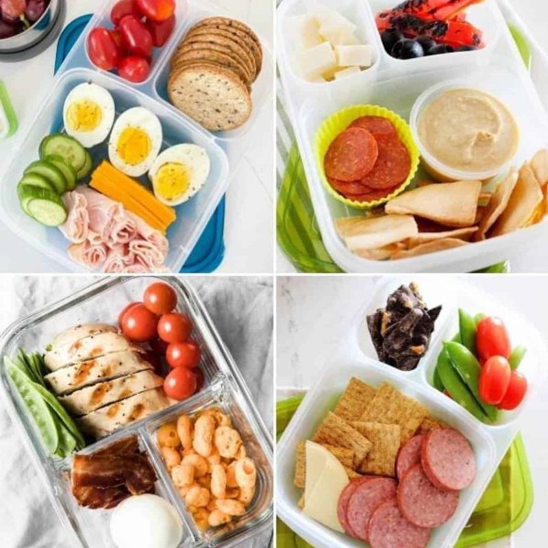 Mini Bento Box with Dipping Sauces
