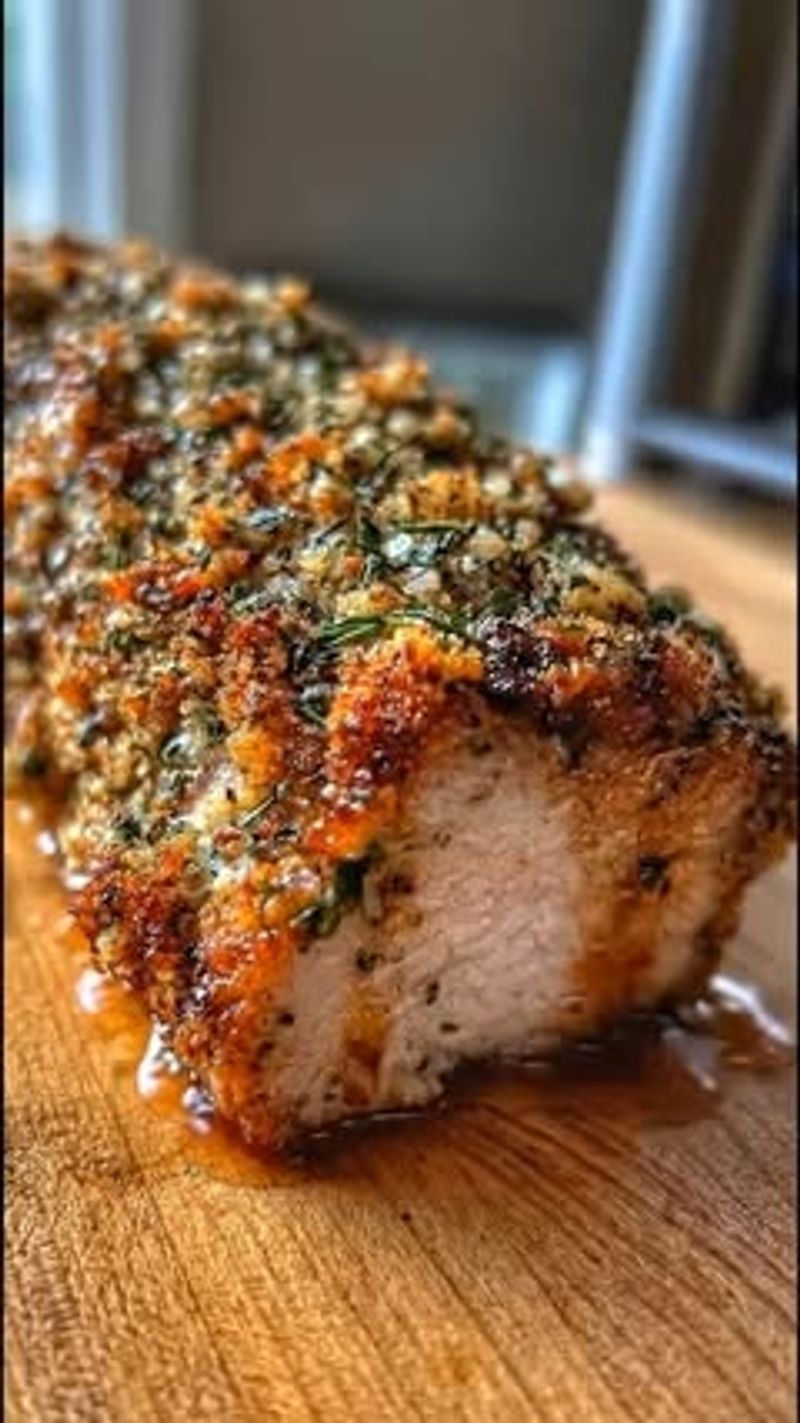Pork Tenderloin with Herb Crust