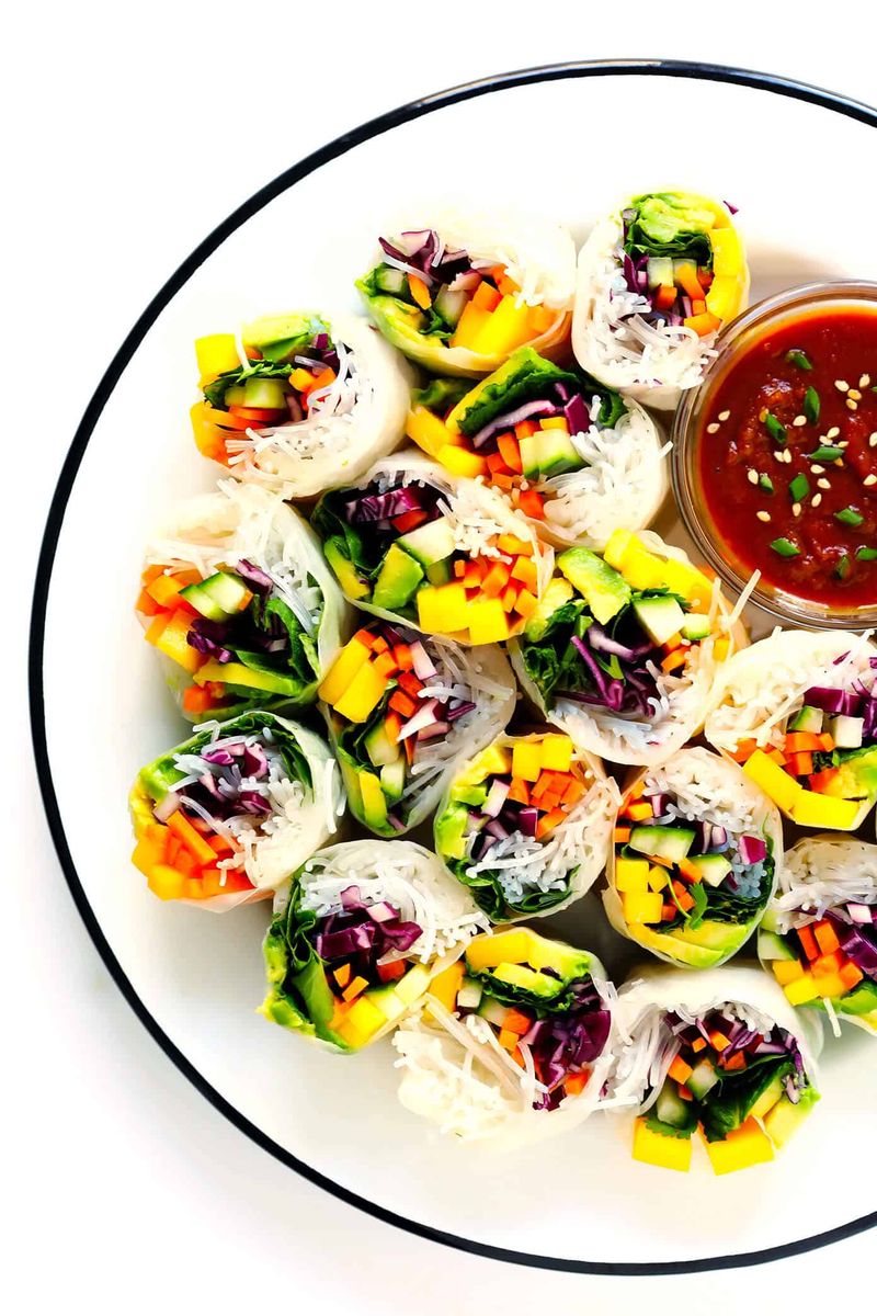 Mango and Avocado Summer Rolls