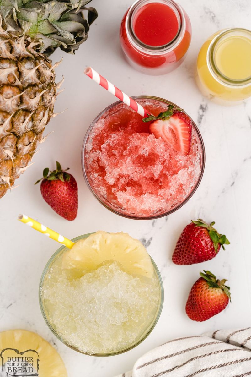Shaved Ice with Fresh Fruit Syrup