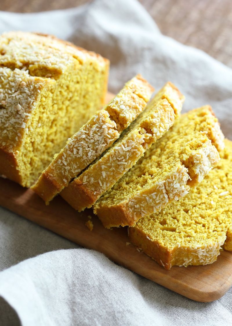 Coconut Milk and Turmeric Bread