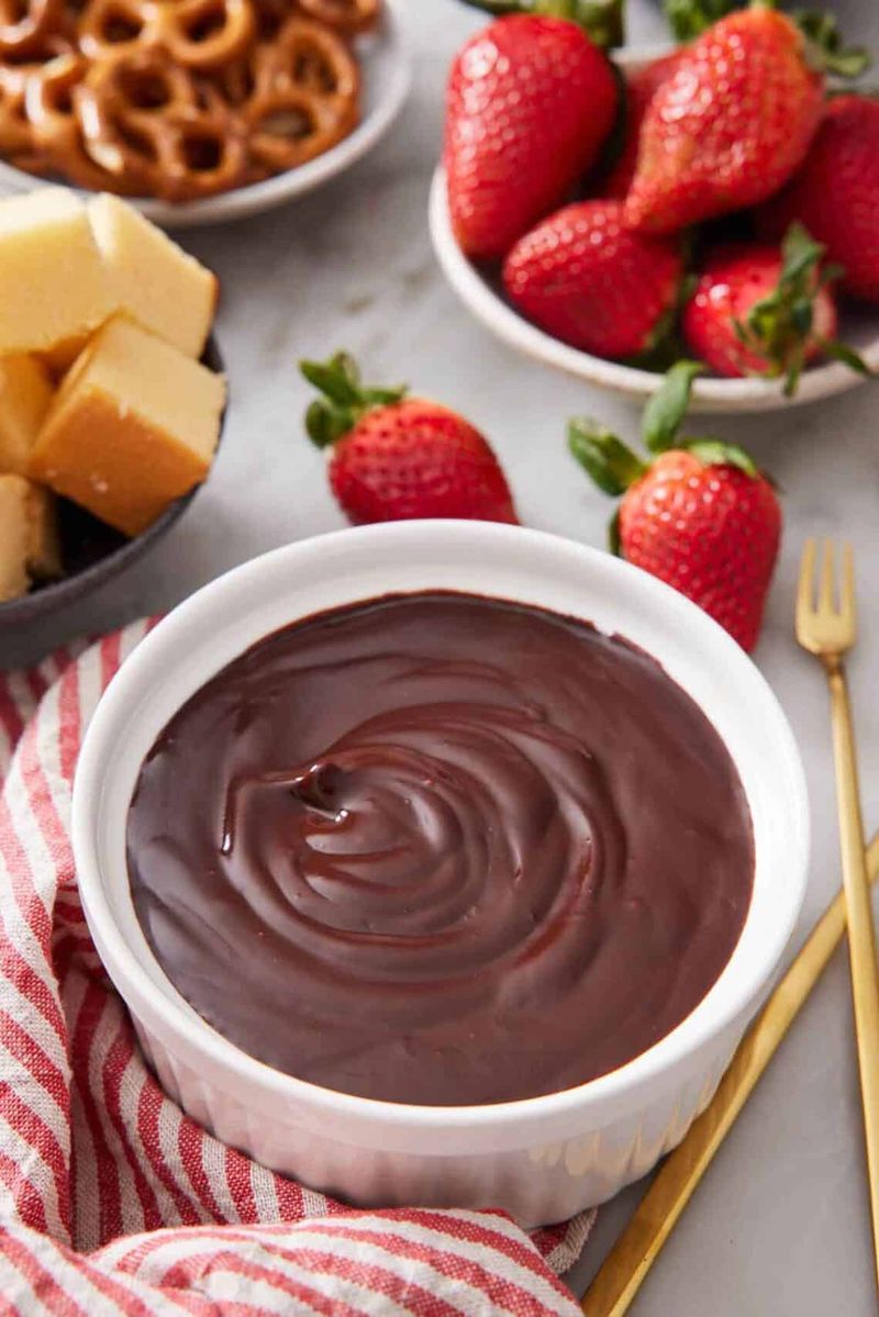 Chocolate Fondue for Breakfast