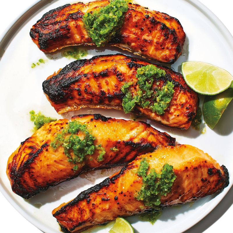Japanese Yuzu Kosho Grilled Salmon