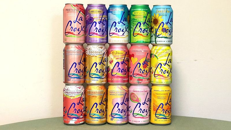 Fancy Flavored Sparkling Water Cans