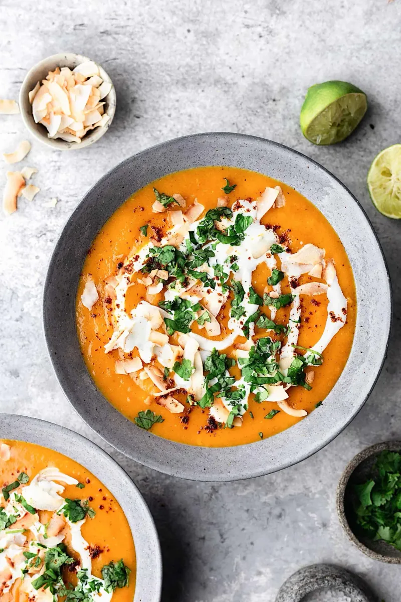 Toasted Coconut Curry Soup