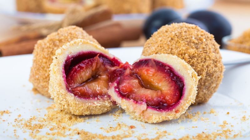 Hungarian Szilvas Gomboc (Plum Dumplings)