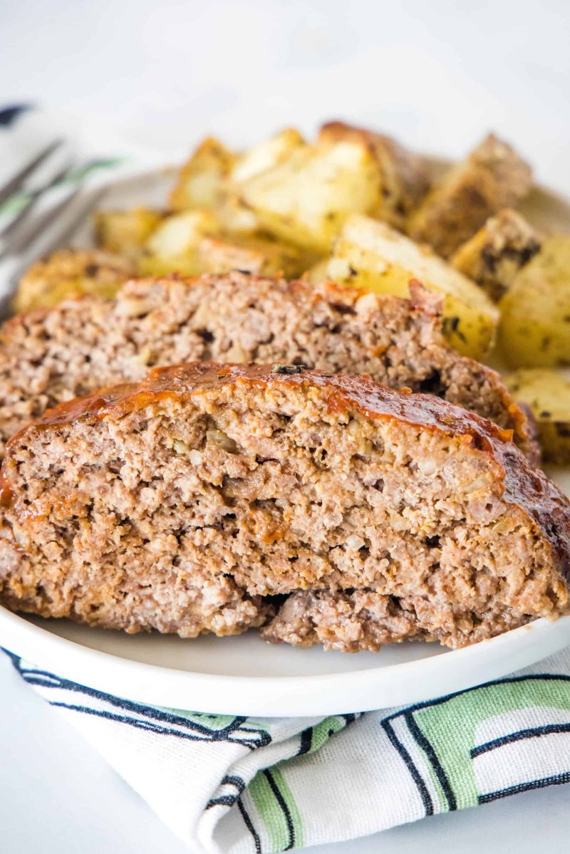 Press Into Meatballs or Meatloaf Before Baking