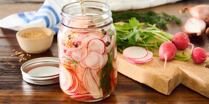 Radish and Cucumber Pickles