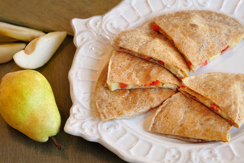 Pear and Camembert Quesadillas
