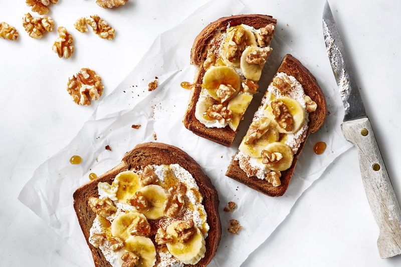 Ricotta Toast with Honey and Walnuts