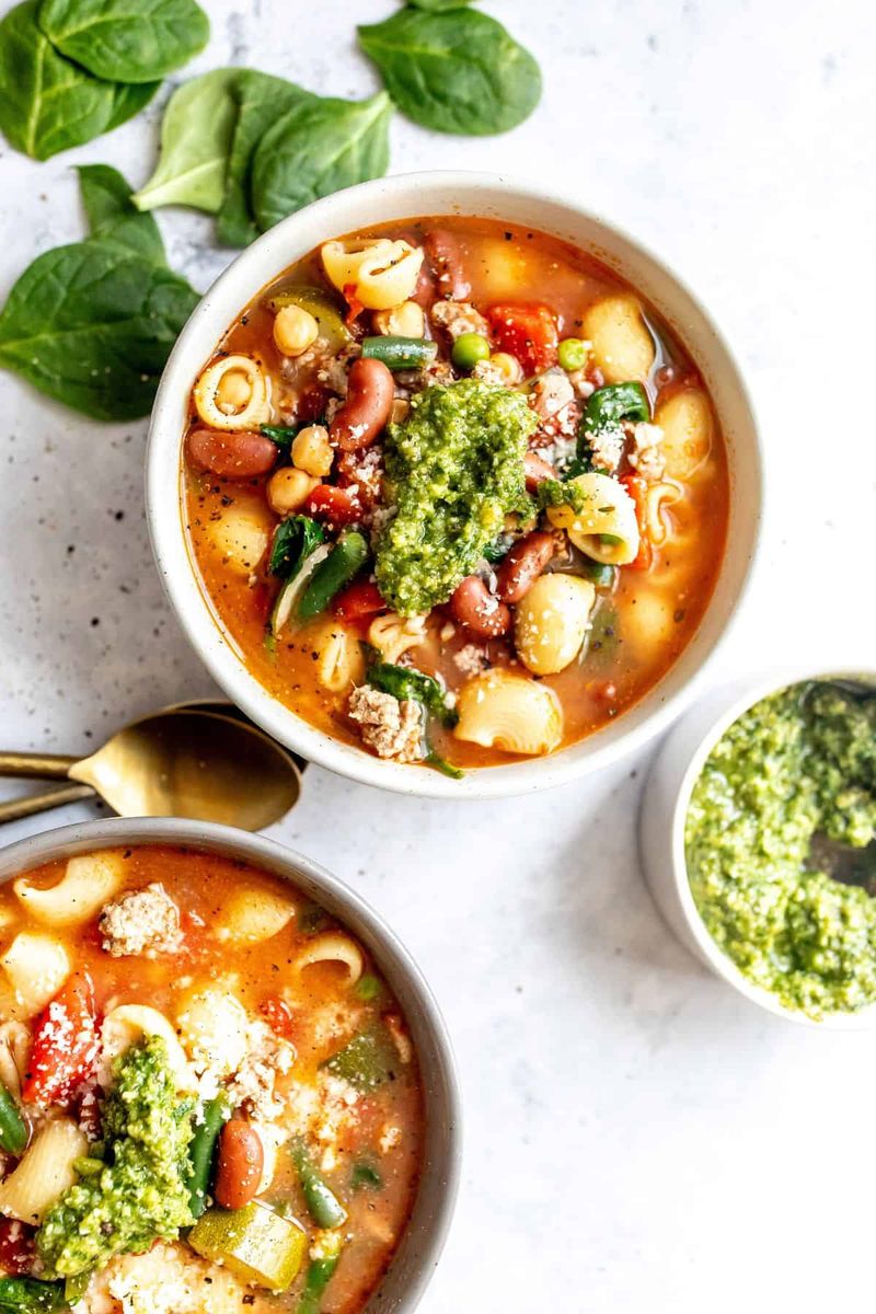 Dollop Pesto Right In The Bowl