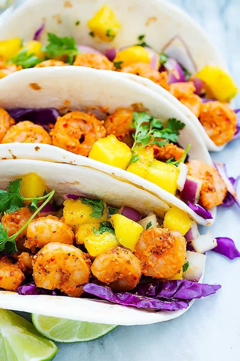Spicy Cajun Shrimp Tacos
