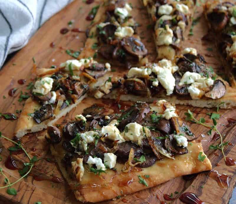 Mushroom and Goat Cheese Flatbread