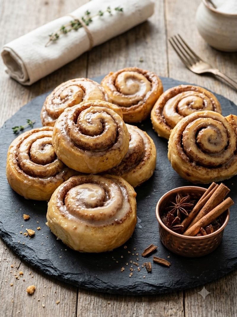 Cinnamon Rolls in the Oven