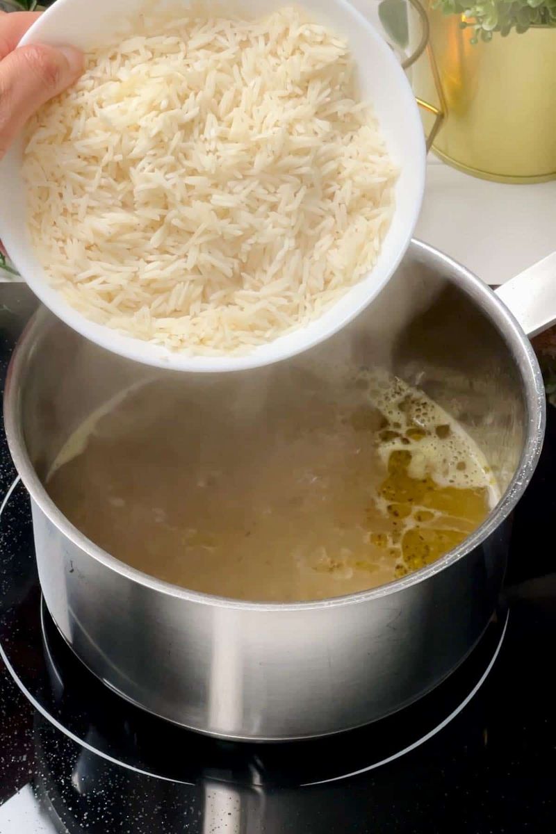 Use Stock Instead of Water When Cooking Grains