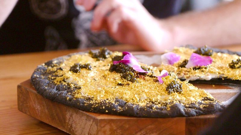 Golden Pizza from New York City, USA