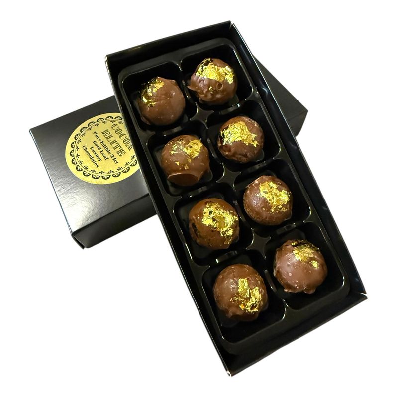 Gold-Wrapped Chocolate Truffles from Belgium