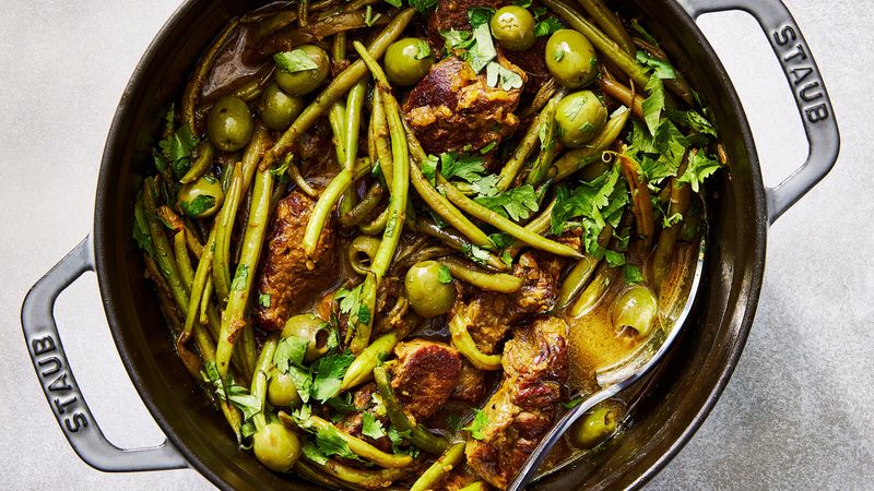 Moroccan Spiced Green Beans with Preserved Lemon