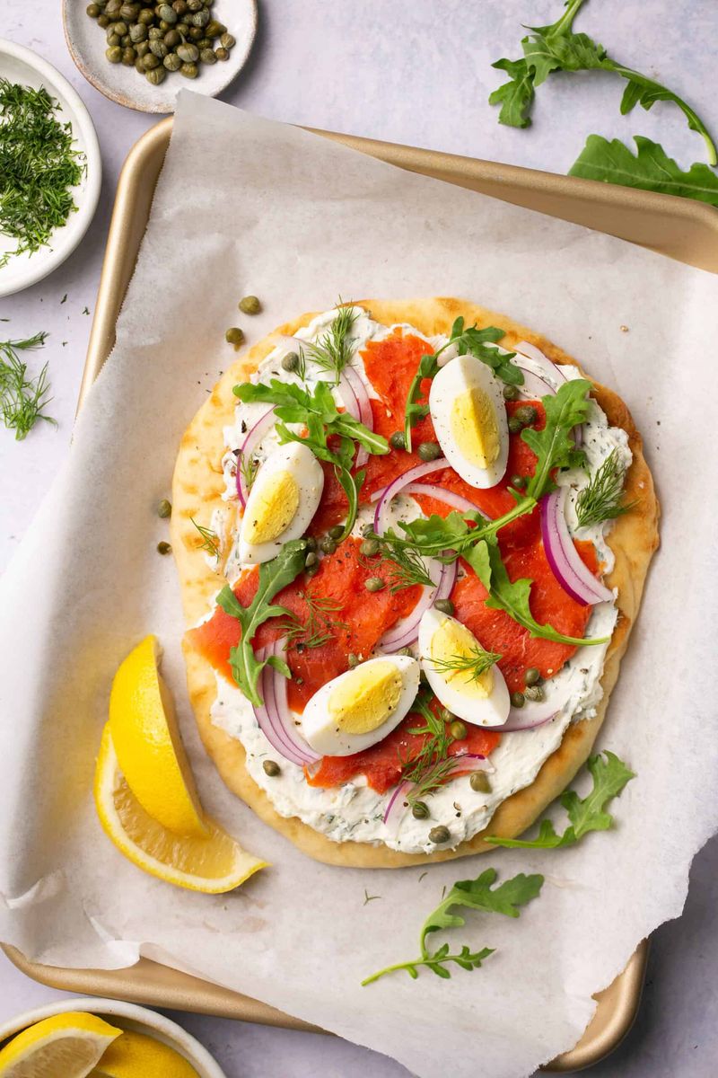 Smoked Salmon Dill Flatbread