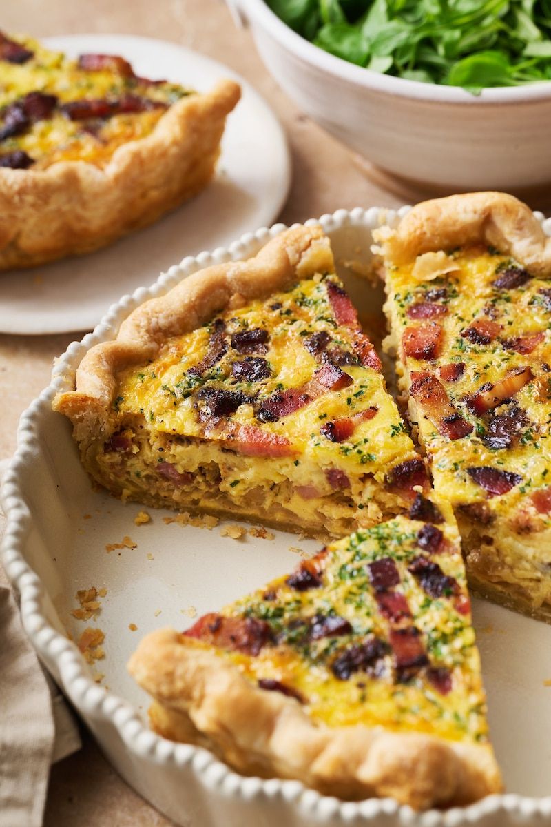 Green Bean and Bacon Quiche