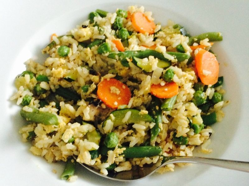 Green Bean and Egg Fried Rice