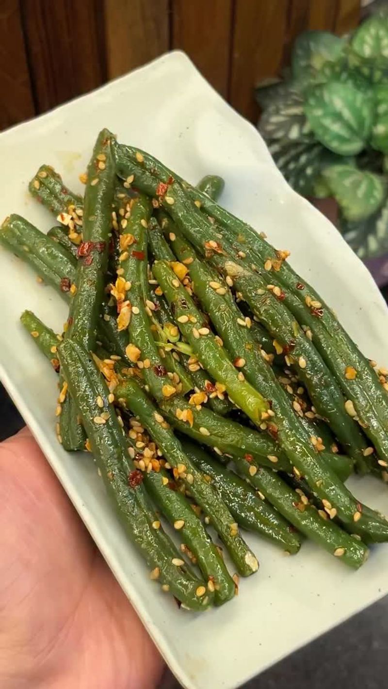 Korean-Inspired Green Bean Banchan