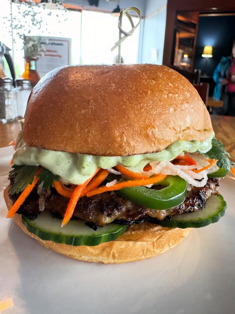 Banh Mi-Inspired Pork Burger