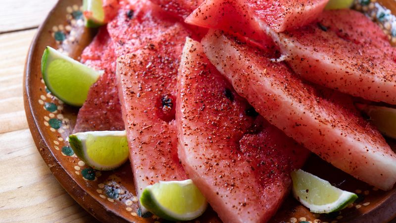 Watermelon Slices with Tajin