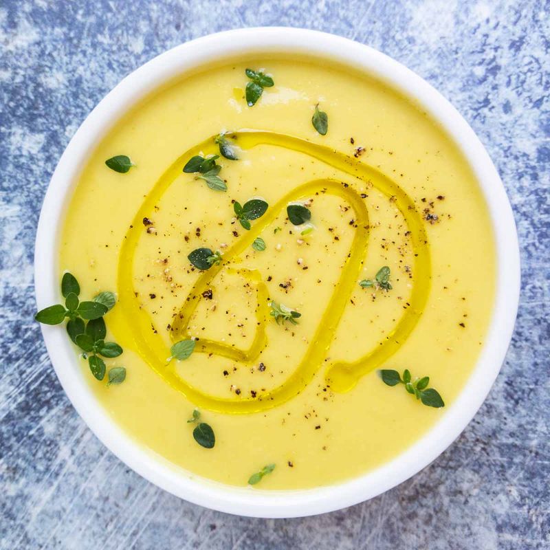 Summer Squash Soup with Lemon and Thyme