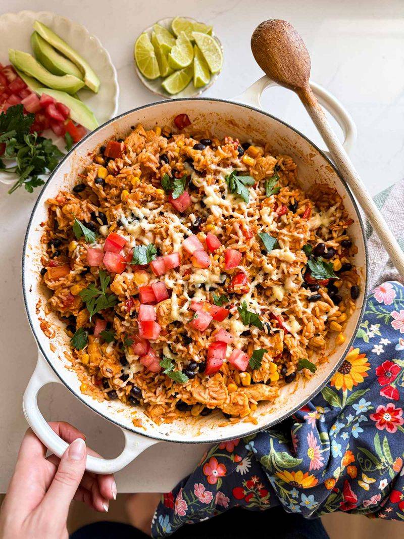 Mexican Chicken And Rice Skillet