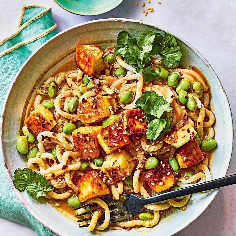 Halloumi Stir-Fry with Noodles