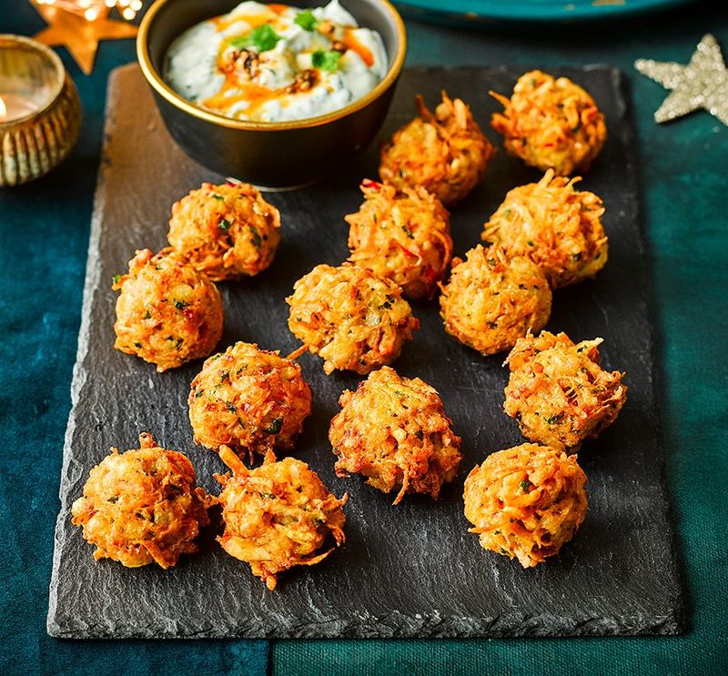 Halloumi Fritters with Dipping Sauce