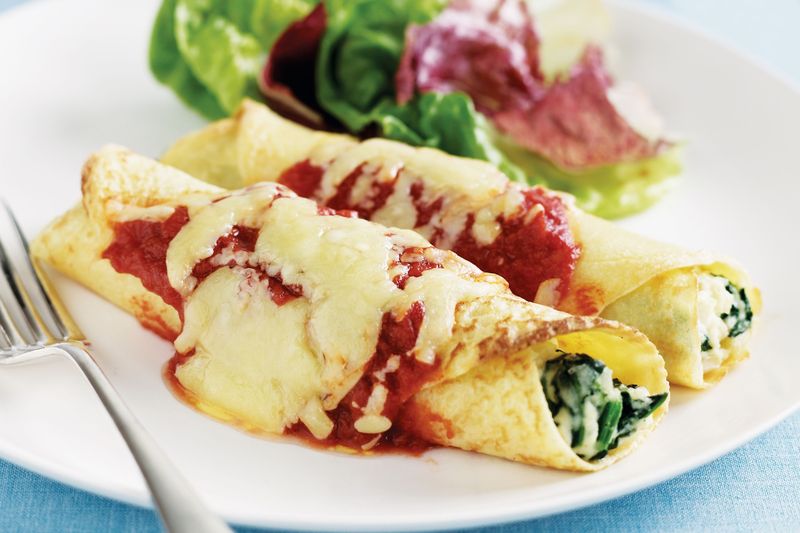 Spinach and Ricotta Crepe