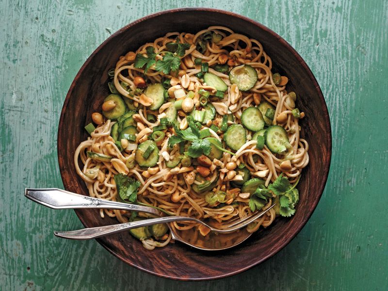 Peanut Noodles with Cucumber