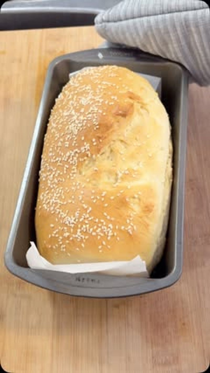 Freshly Baked Bread Pulled Right from the Oven