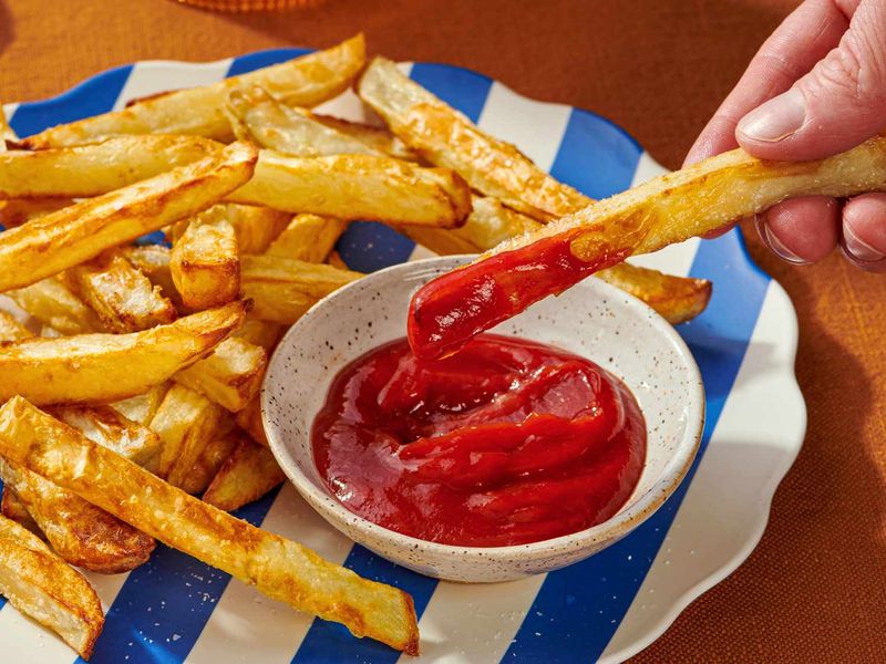 Crispy Hot Fries with Cold Ketchup