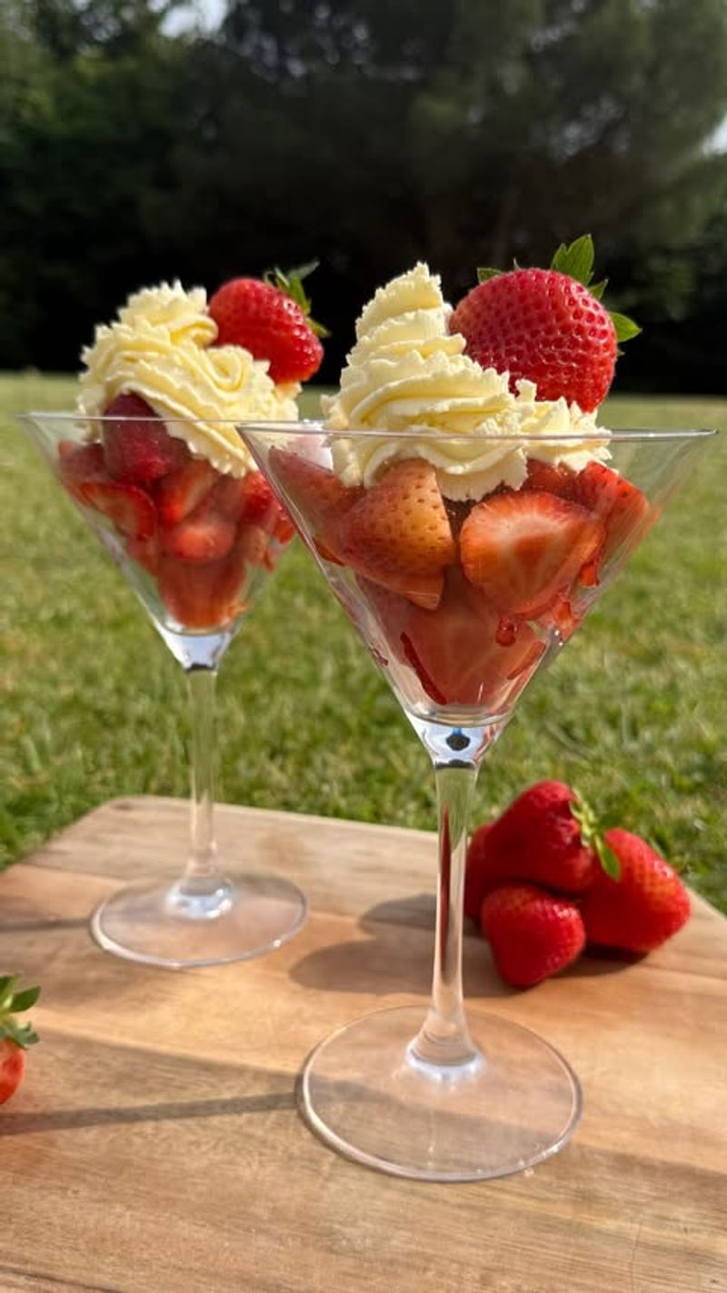 Strawberries and Cream on a Hazy June Afternoon