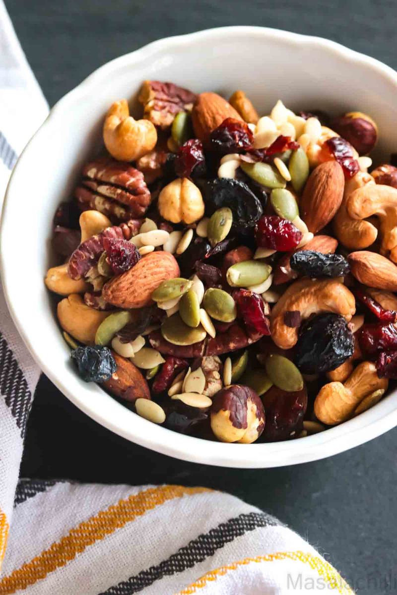 Trail Mix with Nuts and Dried Fruit