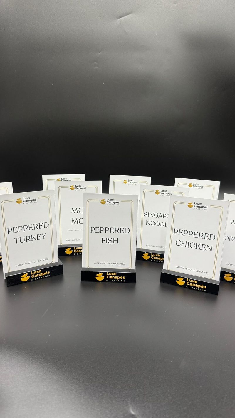 Write a Mini Lunch Menu on a Card