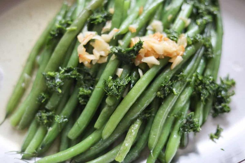 French Haricots Verts with Herb Butter