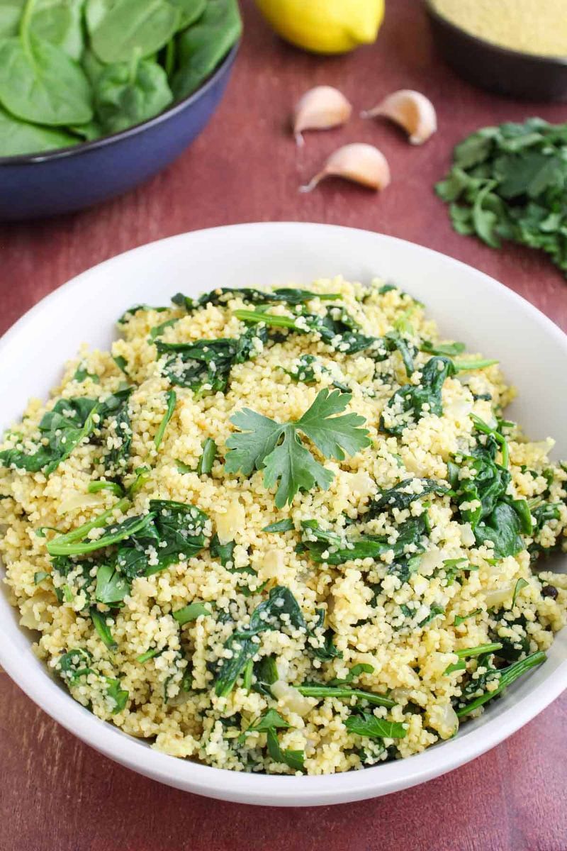 Stir In Spinach or Kale for Color and Nutrition