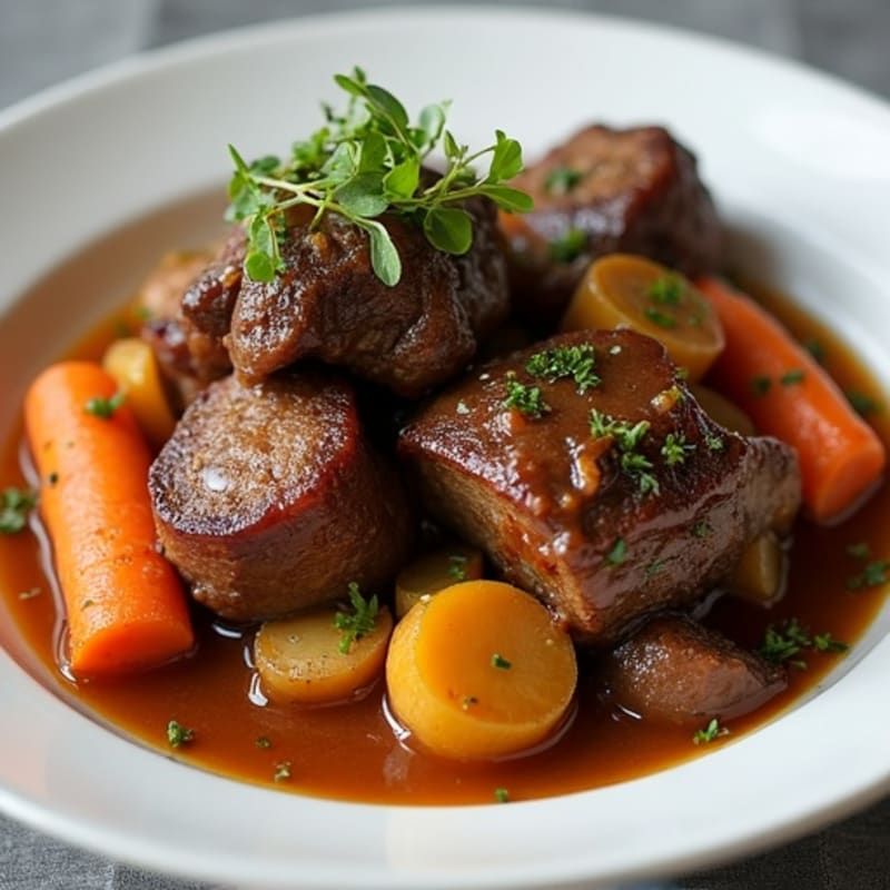 Oxtail Stew with Root Vegetables