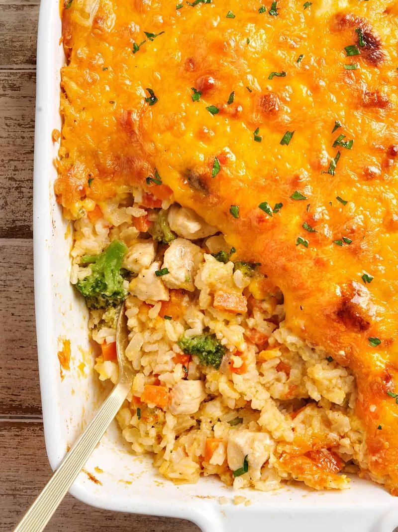 Bake It Into a Cheesy Rice Casserole
