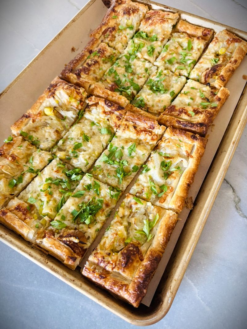 Leek, Bacon, and Gruyere Tart